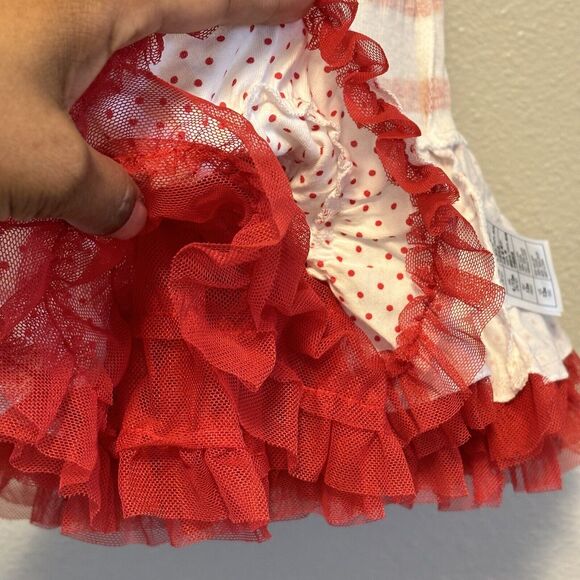 Disney Parks Minnie Mouse Layered Red Ruffled‎ Tutu Dress for Baby Sz 12M - Picture 6 of 8